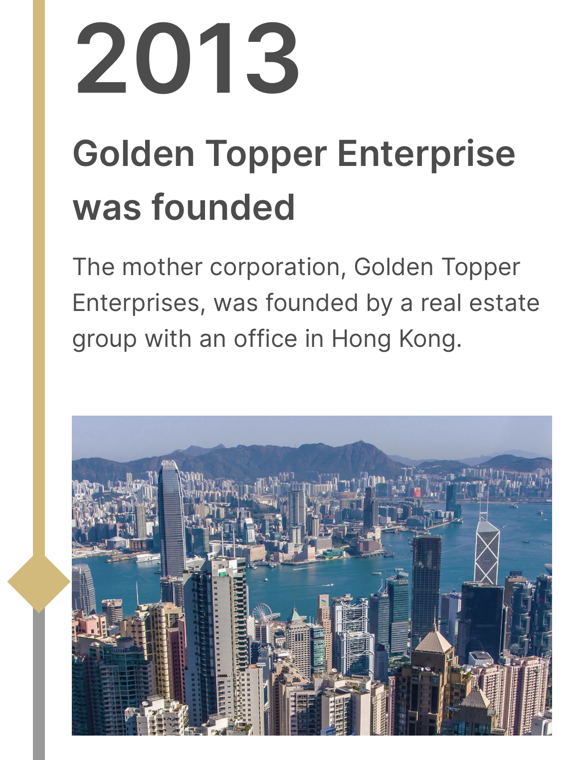 Golden Topper Enterprises創立は2013年